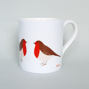 Robin bone china mug