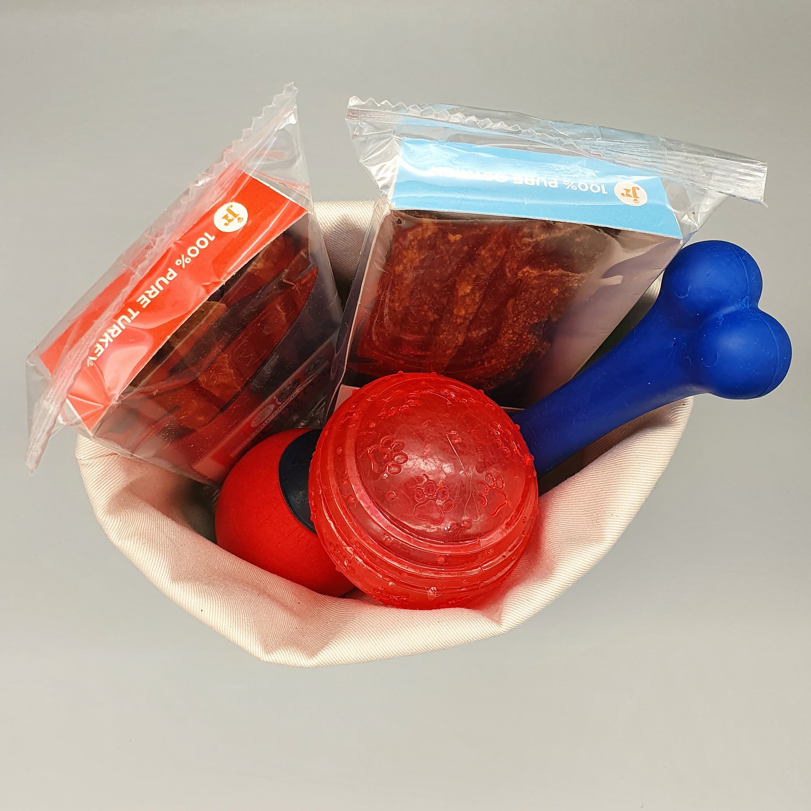 Springer Spaniel Fabric Storage Basket storing dog treats and toys