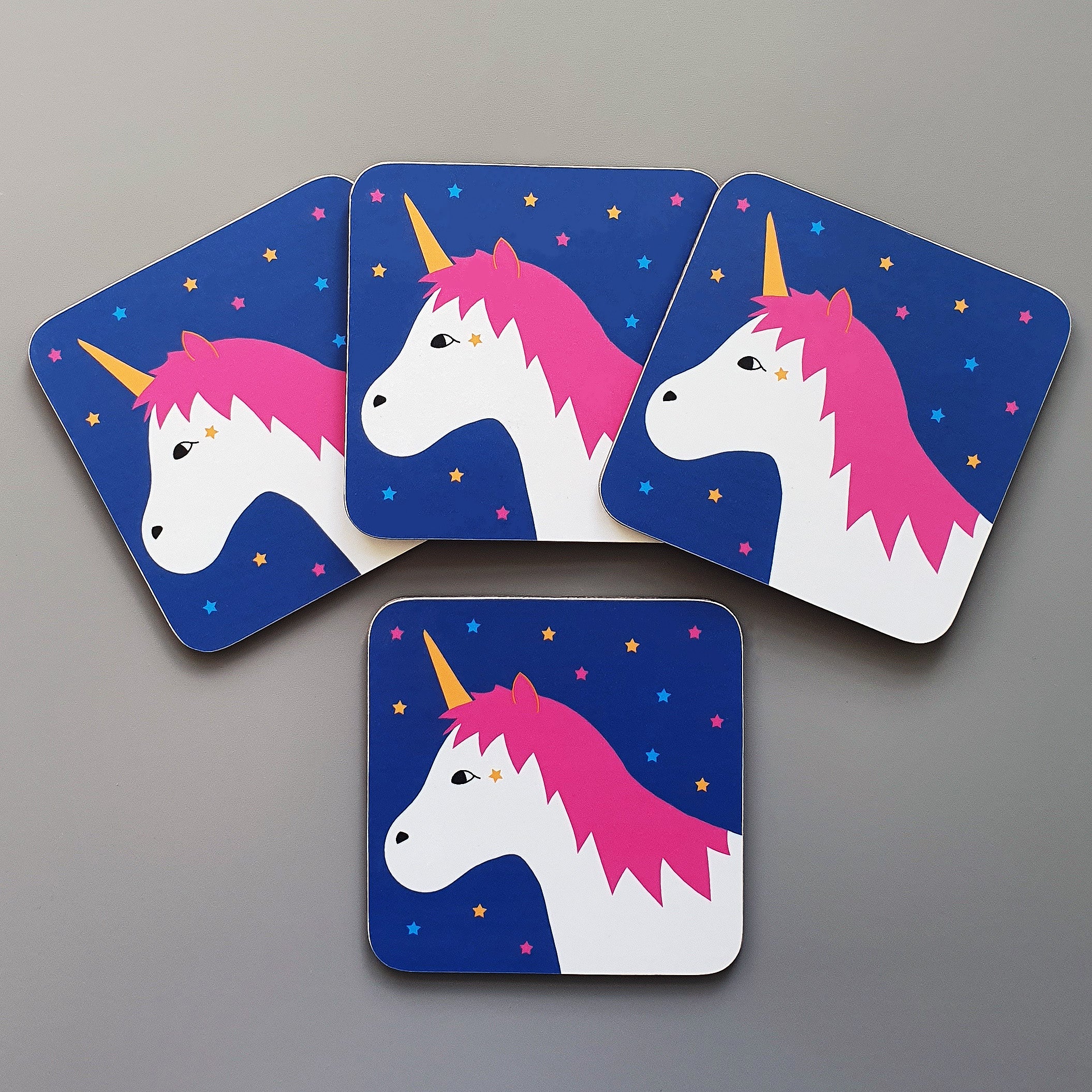 Unicorn coaster set