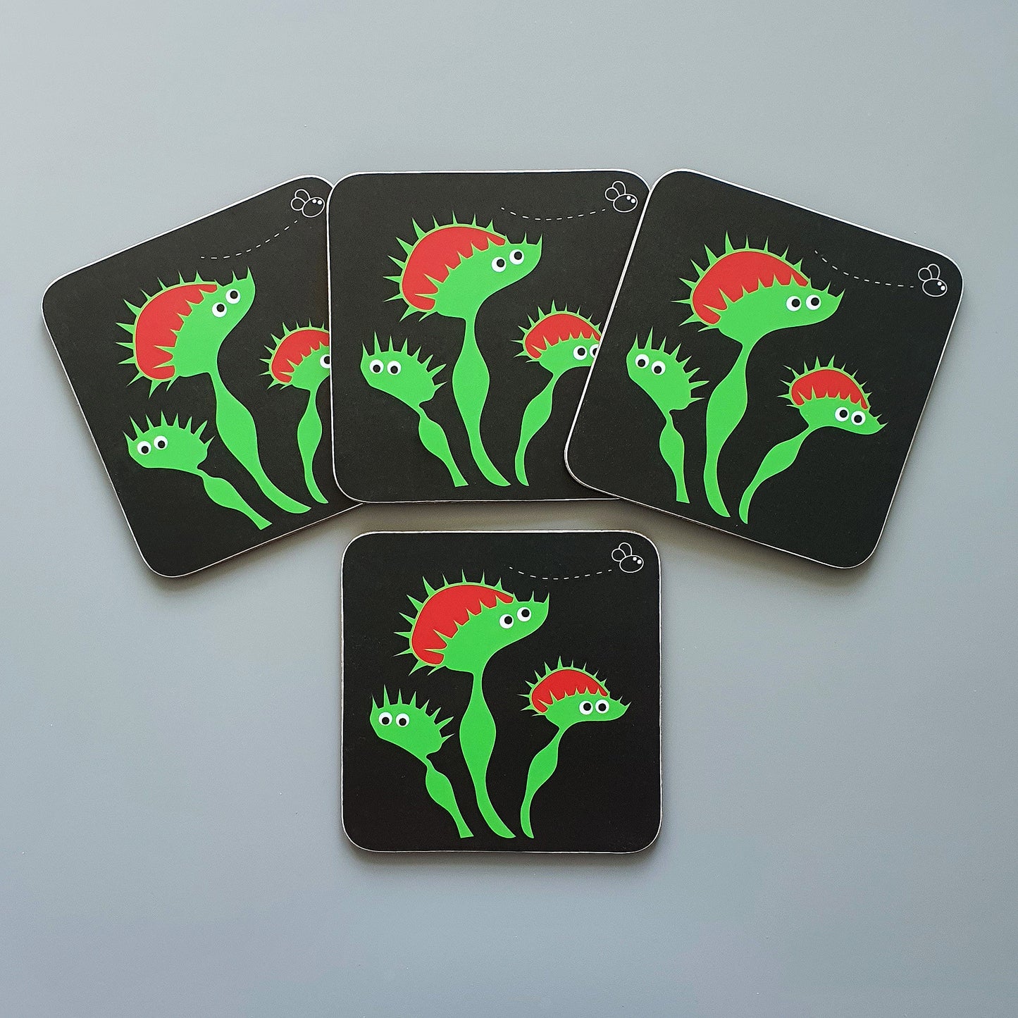 Venus Fly Trap set of 4 coasters