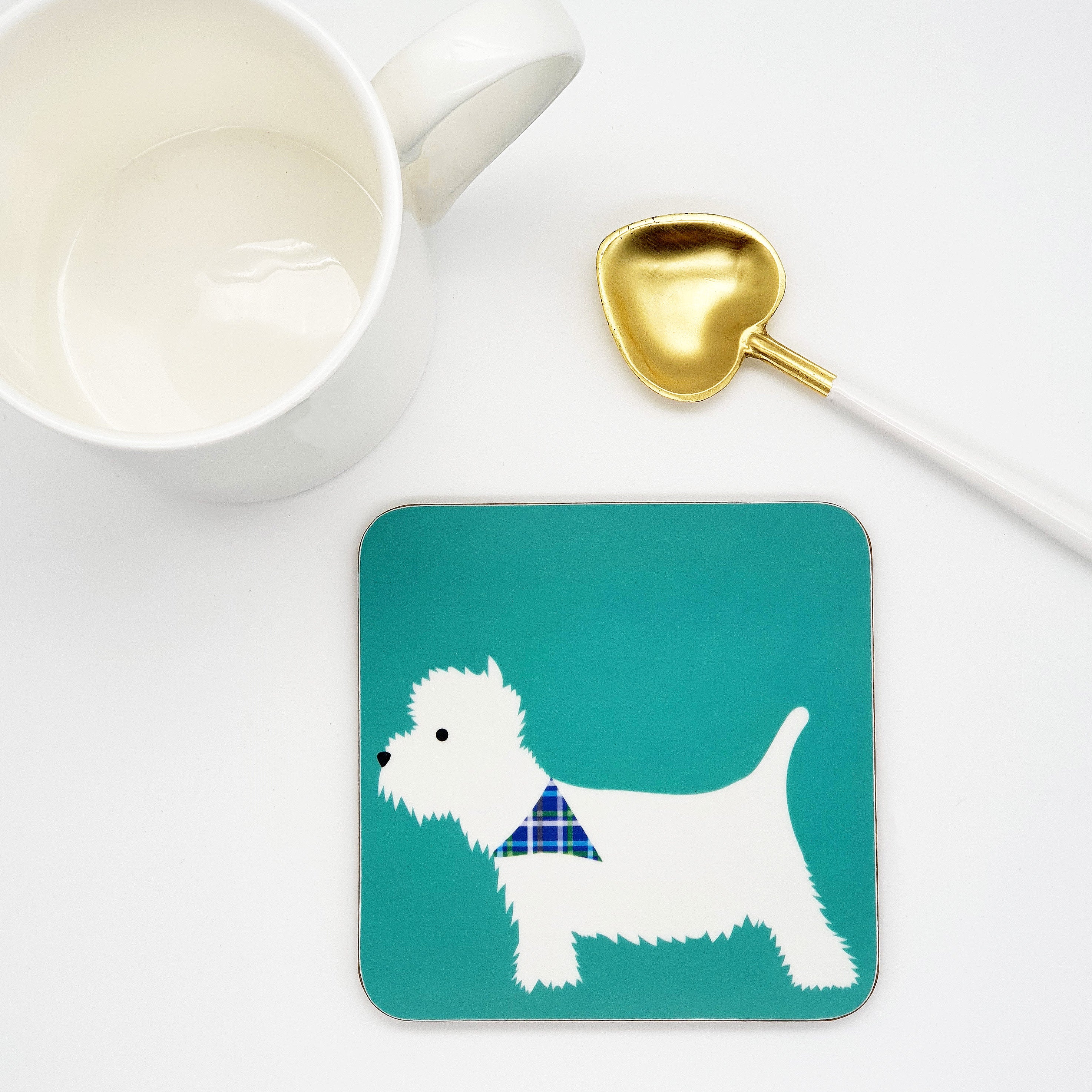 West Highland Terrier (Westie) Coasters - Set of 4