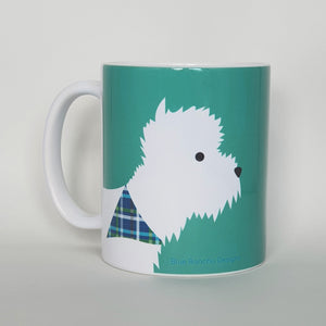Westie earthenware mug