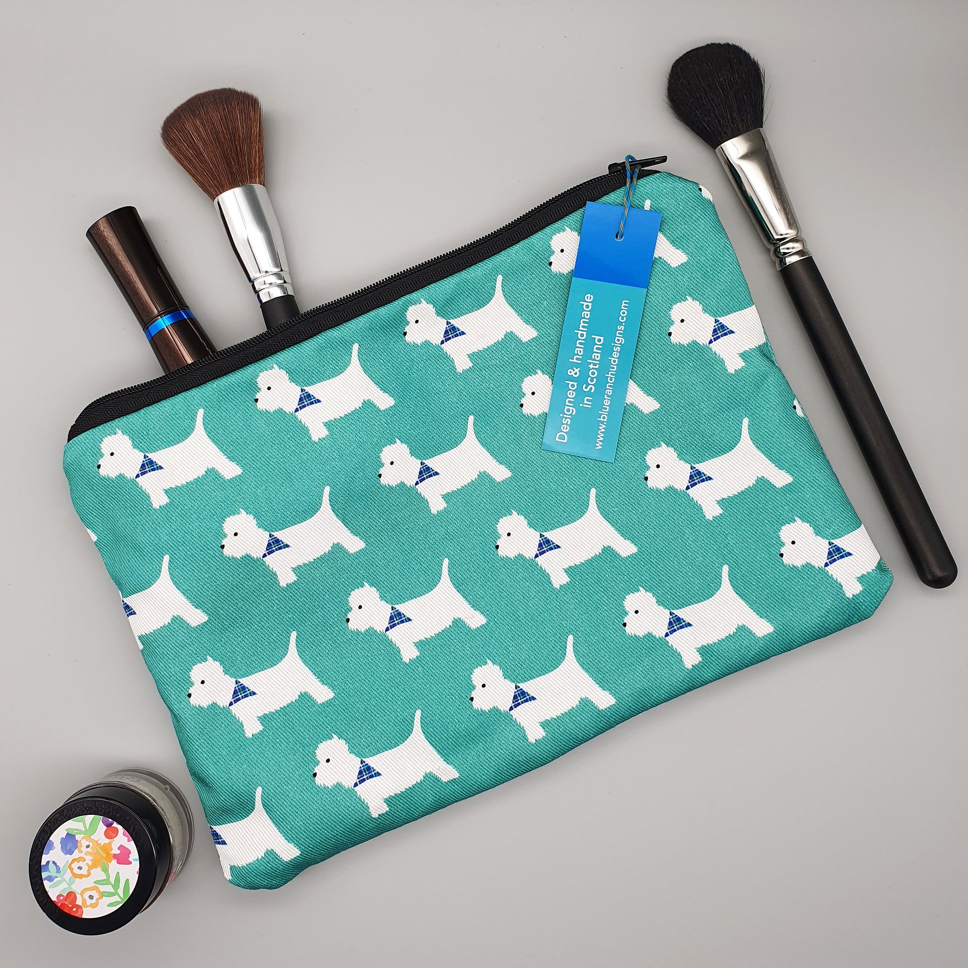 Westie make-up bag