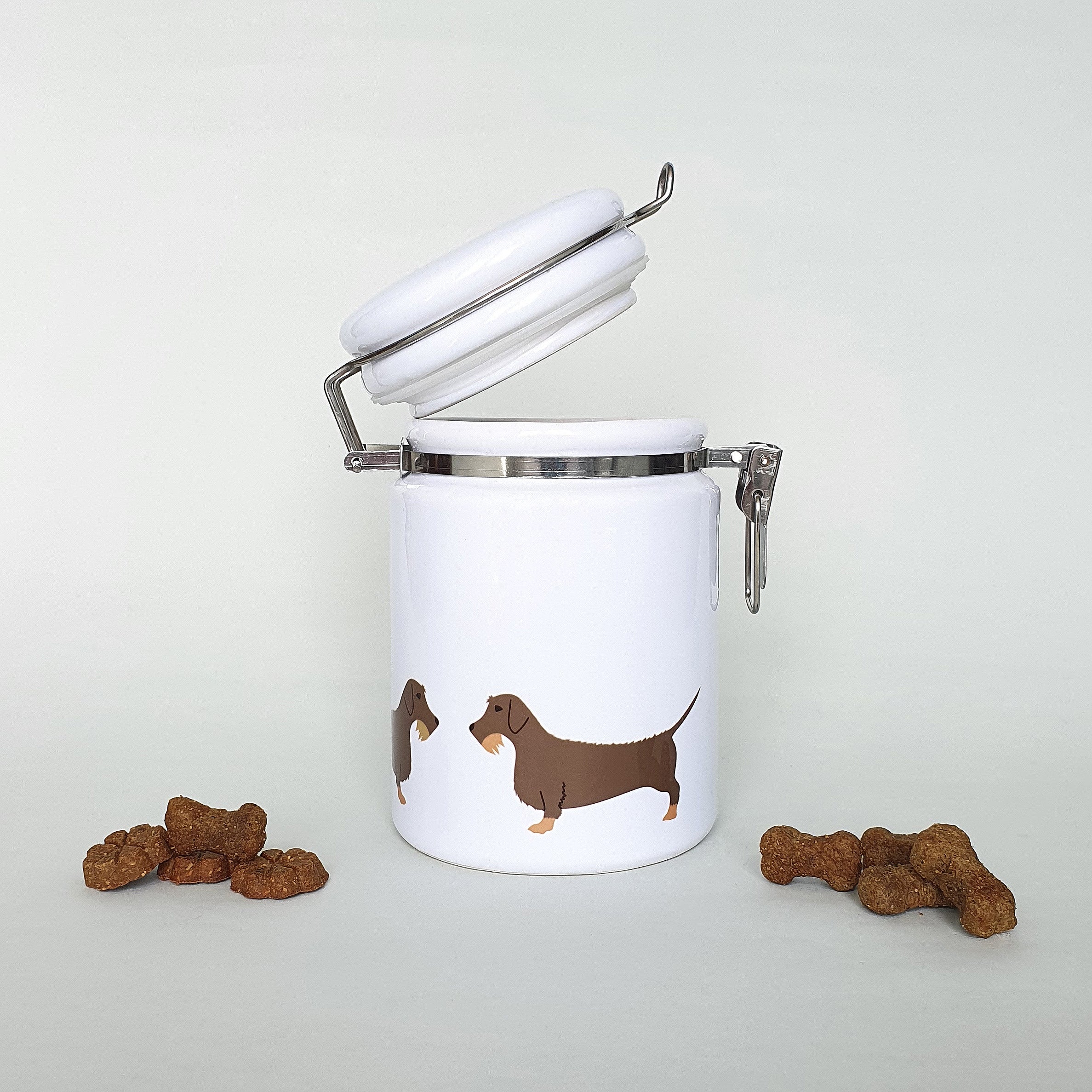 Wire Haired Dachshund Ceramic Storage Jar