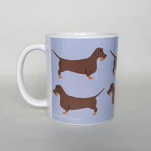 Wire Haired Dachshund earthenware mug