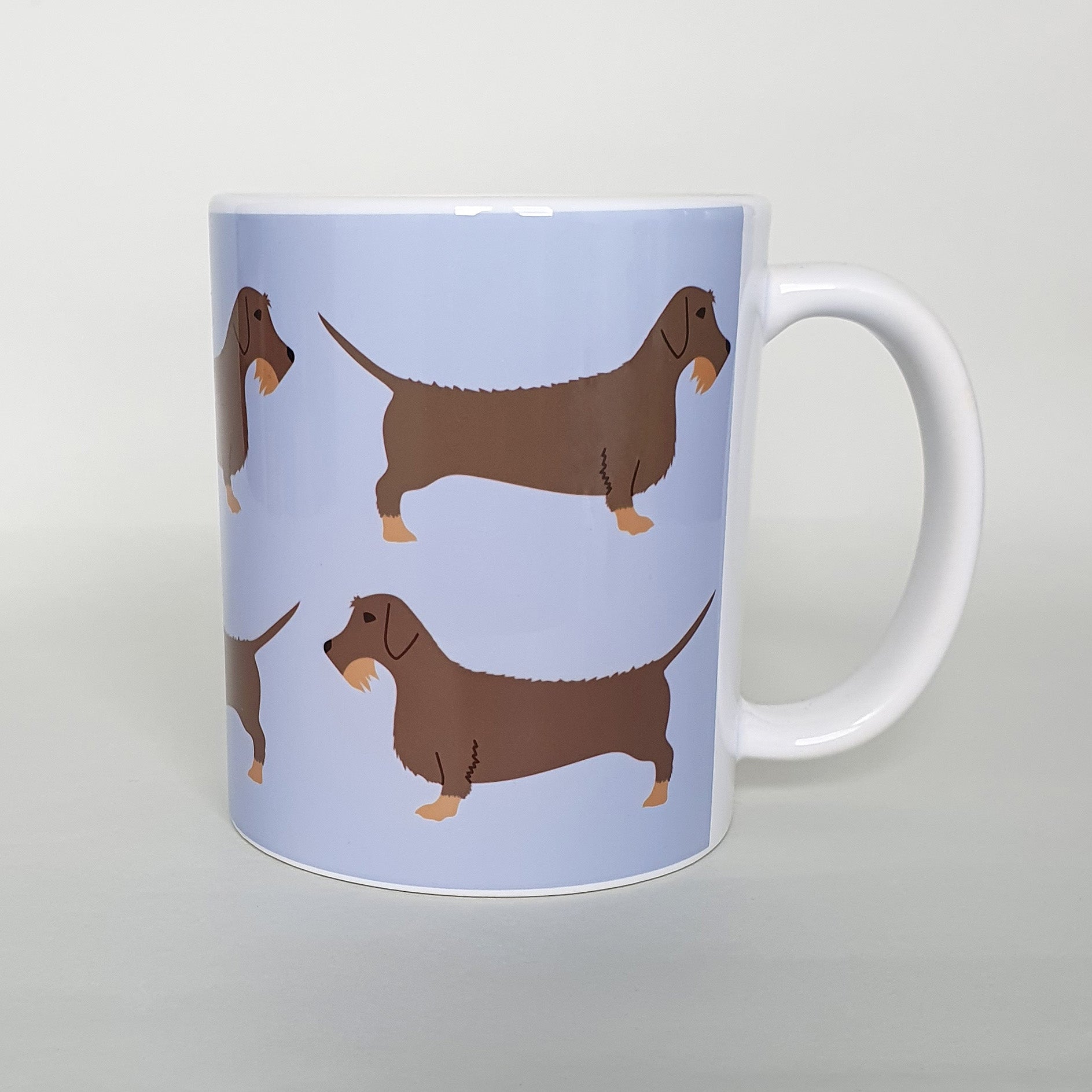 Wire Haired Dachshund earthenware mug