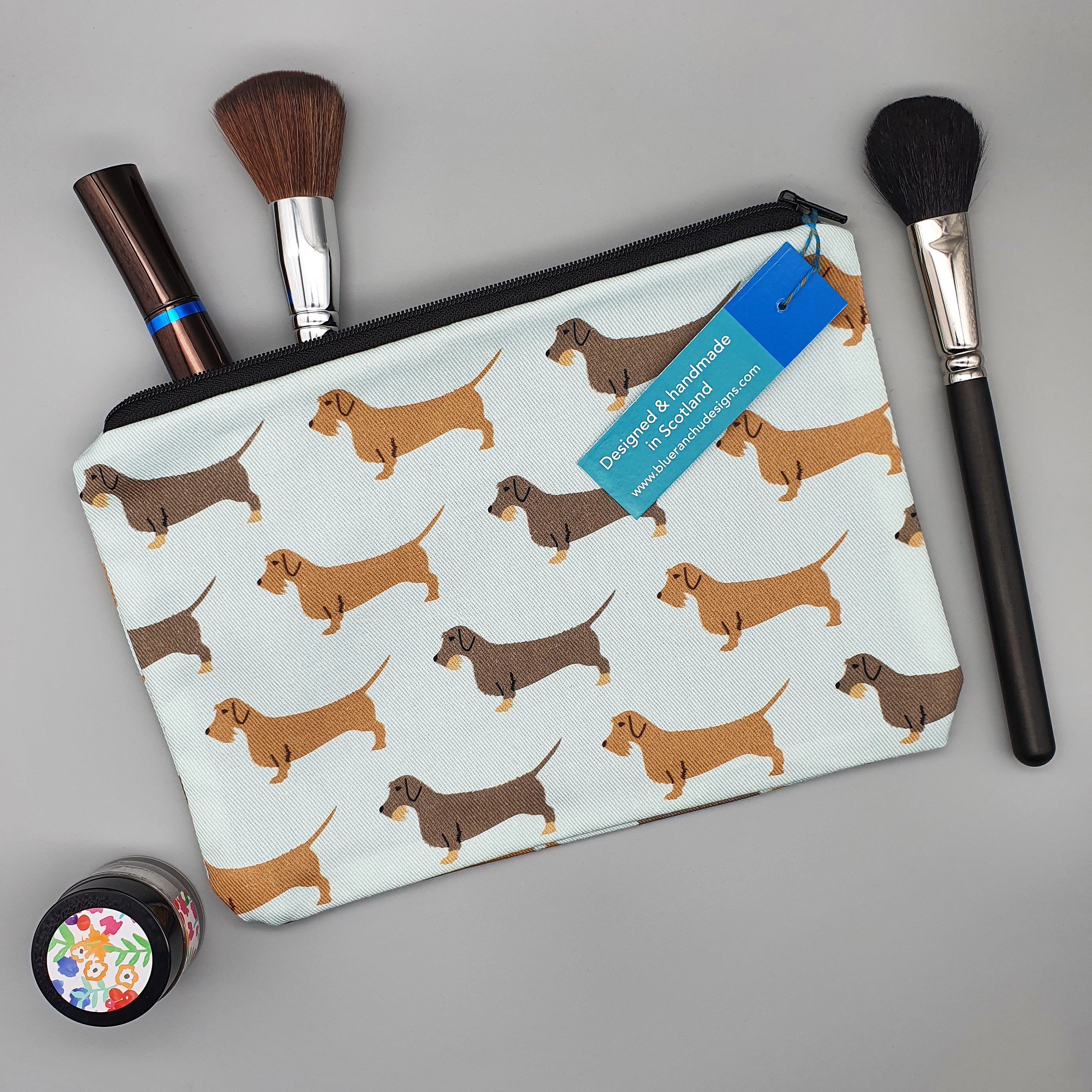Wire Haired Dachshunds Make-Up Bag