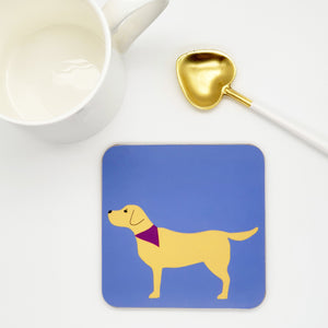 Yellow Labrador coaster